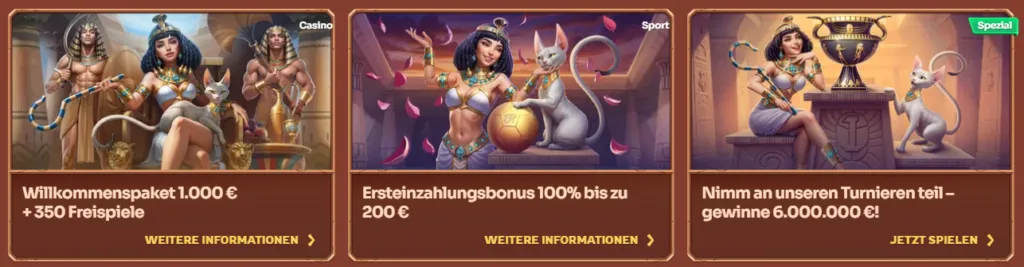 Cleobetra Willkommensbonus